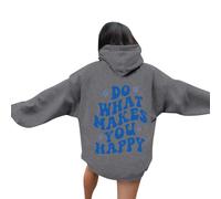 Sweat Hoodie Femme Veste Longue Large Rock Léger Carré Papillon Cape Strass Lapin Ecriture Asymetrique Mariage Année Hoodie Batterie Trou Molletonnée Style