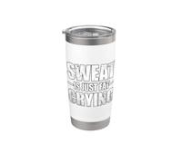 Sweat Is Just Fat Crying Gobelet isotherme en acier inoxydable double paroi