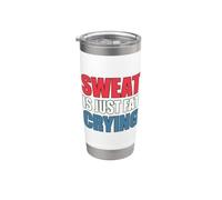 Sweat Is Just Fat Crying Gobelet isotherme en acier inoxydable double paroi