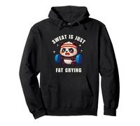 Sweat is Just Fat Crying Panda Gym Workout Sweat à Capuche