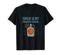 Sweat is My Signature Cologne Basketball Humour Graphic T-Shirt