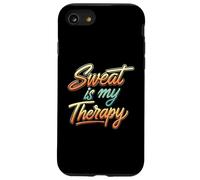 Sweat is my Therapy Workout Fitness Gym Coque pour iPhone SE (2020) / 7 / 8
