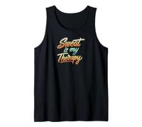 Sweat is my Therapy Workout Fitness Gym Débardeur