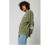 Sweat kaki Femme - KAPORAL - SOGO - Coupe regular - Imprimé argenté - Manches longues M