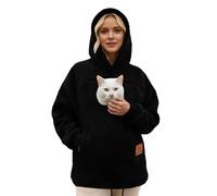 Sweat Kangourou Chat Sweat à Capuche pour Transporter Les Animaux avec Fermeture éclair pour Les Visites Vétérinaires, Promenades, Prendre Soin des Animaux La Maison Pas Cher