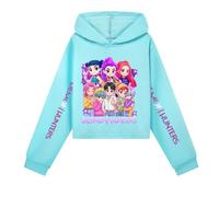 Sweat Kpop D-Demons H-Hunters Enfant Fille Garçon Pull K Pop D-Demons H-Hunter Sweat Vetement Huntr/X Huntrix Déguisement Zoey Rumi Mira Tenue Kpop Sweats à Capuche Cadeau Accessoires 1972