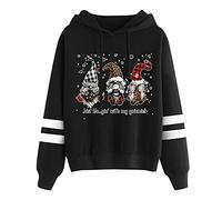 Sweat Large Femme Oversize, Pull Col Rond Pull De Noel Rigolo DéContracté à Carreaux LéOpard Arbre Imprimé Graphic Stitching Chaud à Capuche à Manches Longues Chic