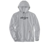 Carhartt Lightweight Logo Graphic Capuche, gris, taille S pour homme