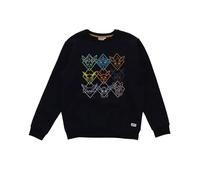 Sweat Manches Longues Adulte Pokémon Broderies Evoli évolutions prismatiques - Polycoton - Marine (FR/ES, Alpha/Lettres, XS, Taille Normale, Taille Normale, Bleu Marine)