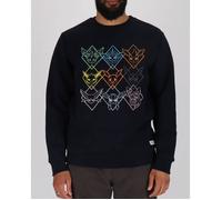 Sweat manches longues adulte Pokémon broderies Evoli évolutions prismatiques - Polycoton - Marine XS