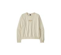 Sweat manches longues patagonia 95 oval logo daily crew blanc femme