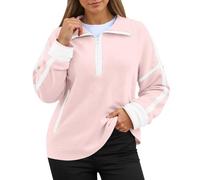 Sweat Marron Femme Shirt Marine Poule Ample Beaux Molleton Boutonné Petite Strass Petrole Argenté Étoile Japonaise Trop Larges Fermeture Éclair Matelasse Subdued