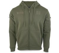 Mil-Tec Sweat-shirt homme avec capuche et zip tactique Ranger Green Vert XL EU