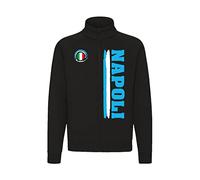 Sweat Naples Full Zip - Veste Naples Ville Sport Différentes couleurs supporters Football Ultras - Tailles S à XXL, Noir , L