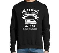 Sweat - ne jamais sous-estimer un Septuagénaire - Noir - Col classique - Homme S