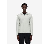 Sweat New Balance Space Dye Half Zip blanc - L
