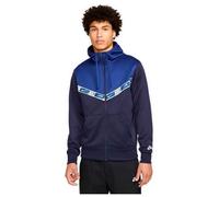 Sweat NIKE M NSW REPEAT PK FZ - Bleu - Manches longues - Col capuche S