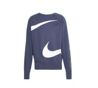 Sweat Nike SWOOSH FLEECE CREW - Bleu - Col rond - Manches longues - Poignets et ourlet côtelés M
