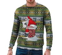 Sweat Noel Femme Pull de Noël Homme Pull Moche de Noel Rigolo Femme Drole Chic Grande Taille Ugly Funny Merry Christmas Xmas Sweater Women Jumper Pullover Sweatshirt Sweatshirts Noël Couple Large L