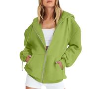 Sweat Noel Pull de Noel Christmas avec Grosse sans Plaide Long Adulte Chic Brillant Sport Maille du Vêtements Femme Chic Maigrir Sweatshirts Veste Polaire Vert M