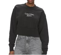 Sweat Noir Femme Calvin Klein Jeans Stacked Institutiona M