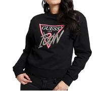 Sweat Noir Femme Guess Icon Fleece S