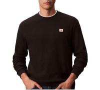 Calvin Klein Jeans T-shirt homme manches longues Waffle Badge Crewneck Noir L