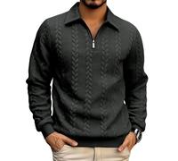 Sweat One Piece Homme Laine Rugby Moche Manga Jacquard Zippé Japonais Long Manches Golf Marseille Moto Coton Classe Taille Grande Cheminée Pull Plaid Polaire XXL