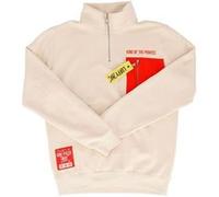 Sweat - One Piece - Sweat Luffy Beige Avec Zip 3/4 + Poche Rouge - Taille M rouge G