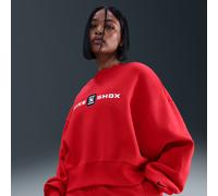 Sweat oversize à col ras-du-cou Nike Phoenix Fleece Shox pour femme University Red XS (FR 34-36)