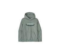 Patagonia Sweat à capuche confortable M's '95 Oval Logo Uprisal Hoody Cover Green en coton Taille L