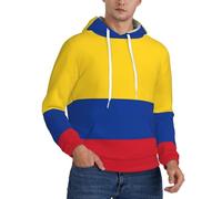 Sweat Patriotique pour Homme Doux Respirant Windproof avec Imprimé Colombie Drapeau Absorbant Idéal pour Faire du Sport Aller Travailler Et Porter en Loisirs