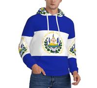 Sweat Patriotique pour Homme Doux Respirant Windproof avec Imprimé Le Salvador Drapeau Absorbant Idéal pour Faire du Sport Aller Travailler Et Porter en Loisirs