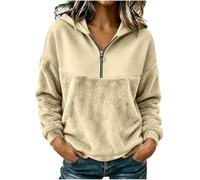 Sweat Peluche Femme Chaud à Capuche Coupe Oversize Style Décontracté | Doublure Molleton, Coupe Ajustée, Chaleur Immédiate, Matière Agréable, Design Chic, Confort Quotidien, Pour Automne