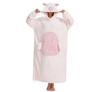 Sweat Plaid à Capuche Animal Couverture Portable Unisexe Wearable Blanket Hoodie Femme Oversize Plaids à Manches Homme