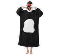 Sweat Plaid à Capuche Animal Couverture Portable Unisexe Wearable Blanket Hoodie Femme Oversize Plaids à Manches Homme