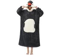 Sweat Plaid à Capuche Animal Couverture Portable Unisexe Wearable Blanket Hoodie Femme Oversize Plaids à Manches Homme