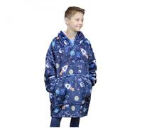 Sweat plaid à capuche, couverture, pull - Sherpa et flanelle - Enfant - Espace - Vivezen