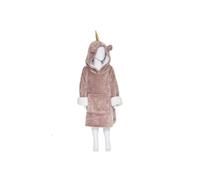 Sweat plaid à capuche licorne rose enfant