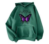 Sweat Plaid Femme Polaire Gilet Hiver Femme Chaud Sweat-Shirt à Manches Longues imprimé pour Femmes Chemisier Pull Couleur Unie à Capuche Pull Grande Taille Rose Sweet Femme Capuche Rose (Green, L)