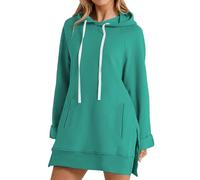Sweat Plaid,Sweat Long Femme,Mode Casual Chaud Sweatshirt Manches Longues O col Doux Chemise Solide Dames Sweatshirts Hiver Tops