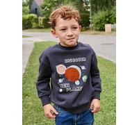 Sweat Planètes Sequins Garçon anthracite 3A
