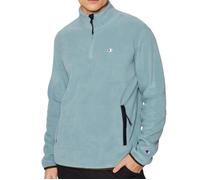 Sweat Polaire Homme Champion - Bleu - Col Montant - Manches Longues - Poches Zippées M