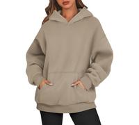 Sweat Polaire Pull Femme Chic Et Elegant Soiree avec Chic Ado Cashmere Doux Adulte Plaid Haut Pull Halloween Fitness Fin Grosse a Chauve Longue Sweet Femme Capuche Beige XXL