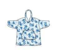 Sweat Poncho/Pull Plaid Stitch Adulte