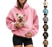 Sweat pour Chien, Sweat A Capuche Femme Oversize Pull Grande Taille Kangourou pour Chat Chien Hoodie Sweats À Long Gros Hiver Bien Chaud Mode Automne Shirt Sweatshirts Sweater