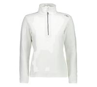 Sweat pour Femme - CMP - Bianco-Noir - Manches longues - Col arrondi - Tissu polaire léger XXL