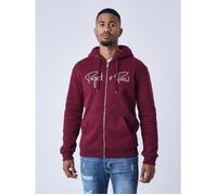 Sweat - PROJECTX - Bordeaux - Manches longues - Col arrondi - Broderie blanche S