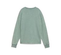 PUMA Class Comfort Washed Crew TR, Sweat à Capuche Fille, Green Moon, L