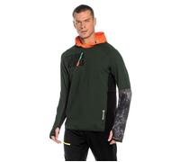 Sweat - REEBOK - DT Stretch Oth Z Vert-Orange - Homme - Manches longues - Col capuche S
